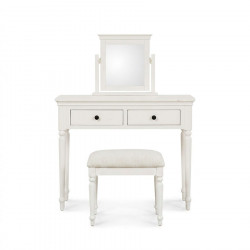 Cotsworth Dressing Table, Stool + Mirror White
